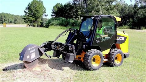 skid steer with grinder attachment|skid steer attachments stump grinder.